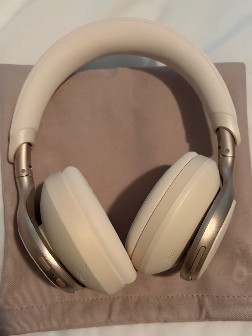 Soundcore Wireless Over-Ear Headphones in Cream and Gold